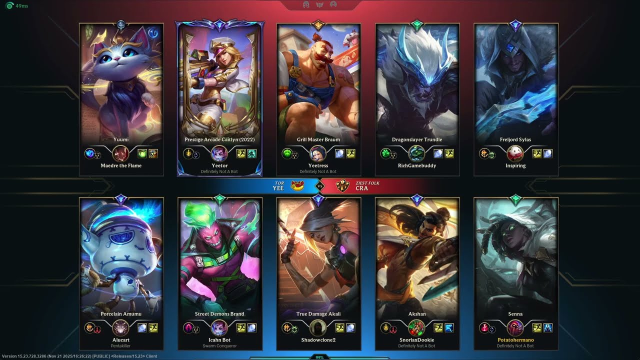 League of Legends, Clash 2025 - Mount Targon Cup Game 2