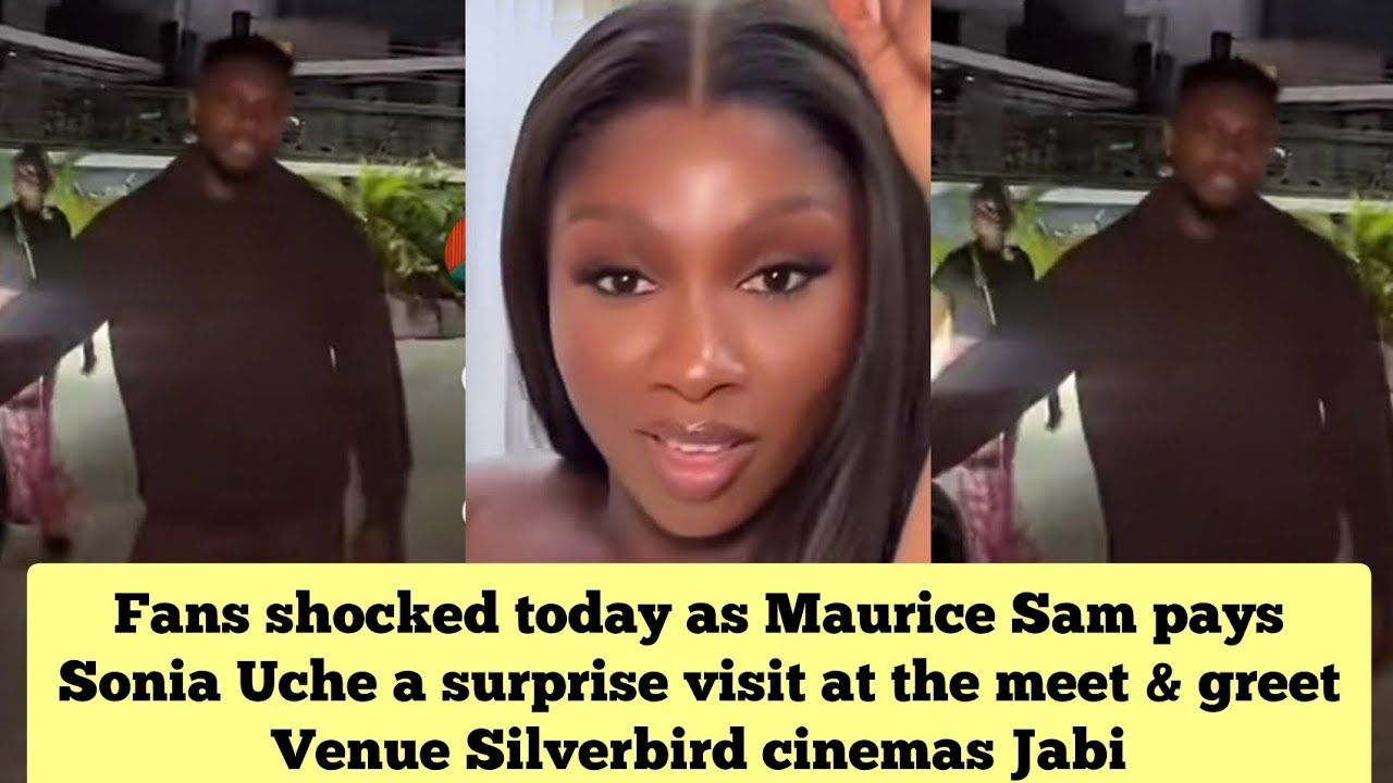 Fans shocked today as Maurice Sam pays Sonia Uche a visit at her meet and greet with Fans