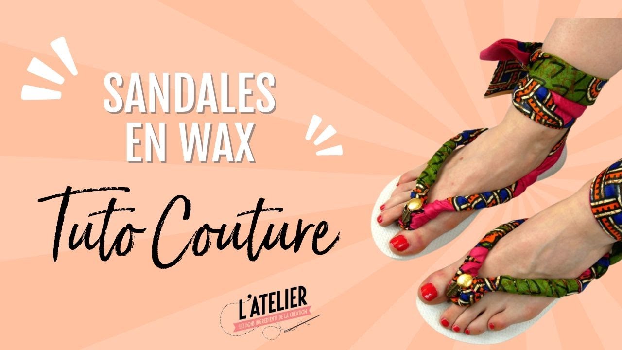 DIY Couture : sandales en Wax