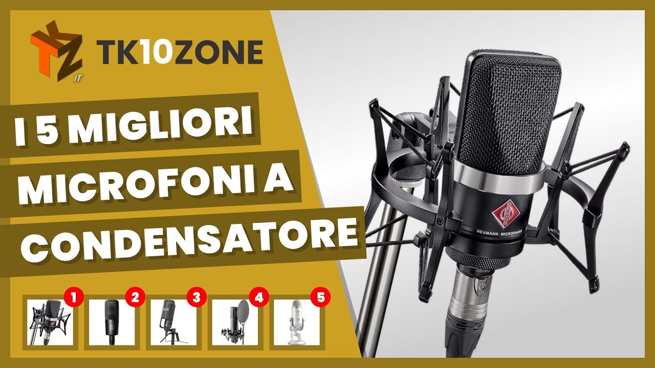 I 5 migliori microfoni a condensatore