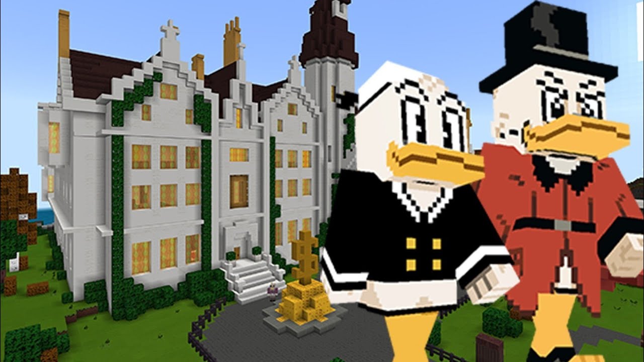 Minecraft Ducktales Let's Play Part 1: Searching the Mansion