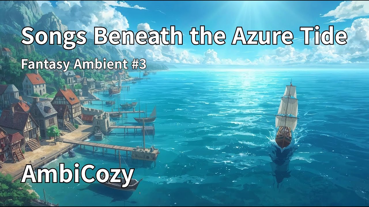 Songs Beneath the Azure Tide 🌊 | Fantasy Medieval Ambient Music (Mermaid Lore) | 1 Hour+