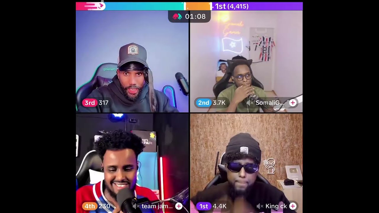 BURCIID, KING CK, SOMALI GAMER & TEAM JAMA CK O SNAP LAGU SMAEEYAY SECOND UGU DANBEYAY QOSOL
