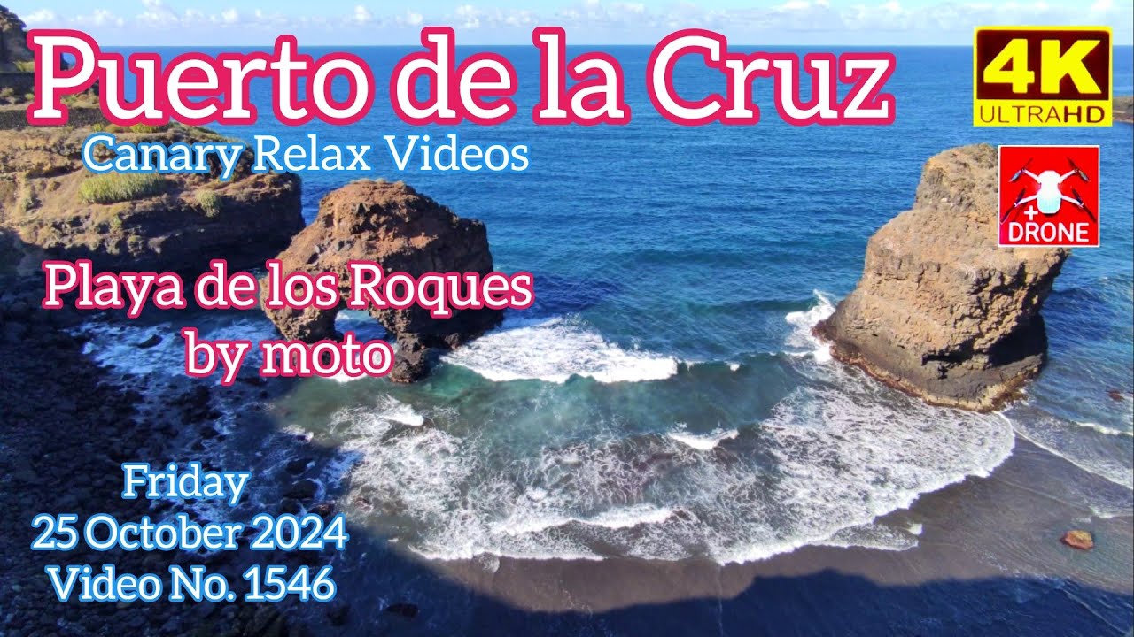 Tenerife 🏝️ Puerto de la Cruz Playa de los Roques 25 October 2024 Teneriffa