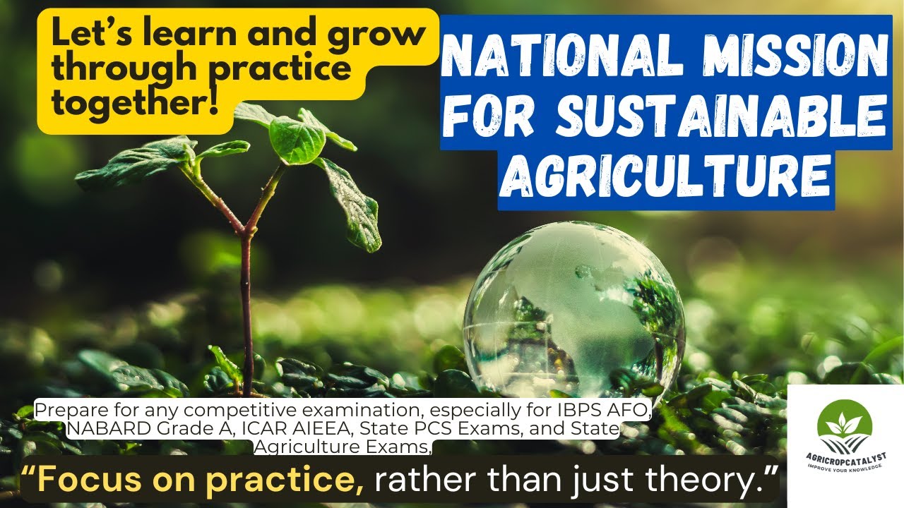 MCQs on NMSA (National Mission for Sustainable Agriculture)