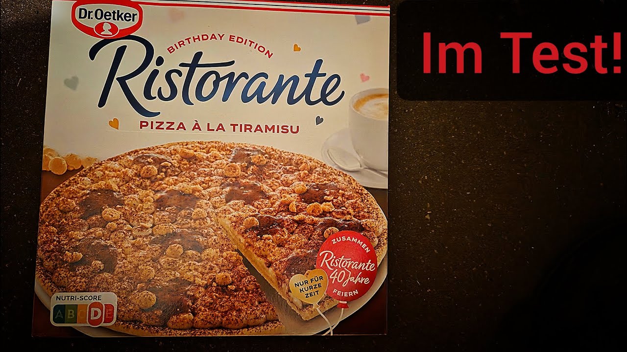 Ich teste: Dr.Oetker Ristorante Pizza À La Tiramisu. 