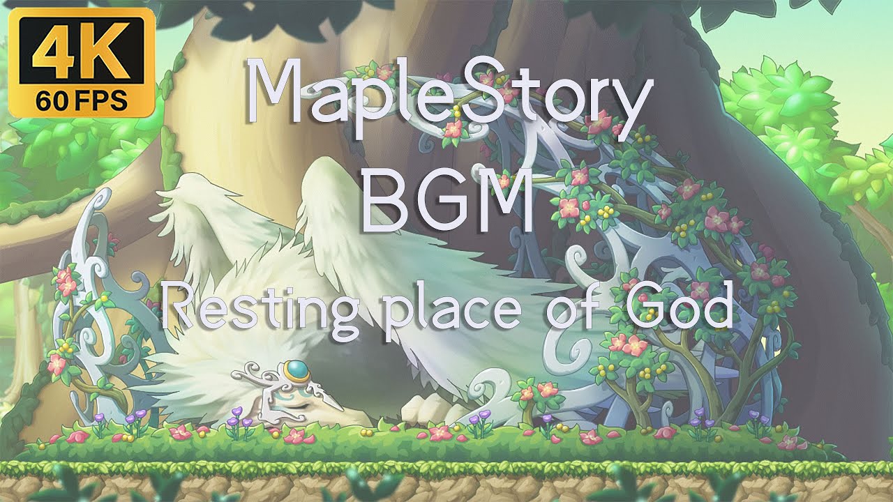 🍁4K60FPS MapleStory 新楓之谷 2-Hours Seamless Version BGM （Resting place of God）Study asmr Enjoy