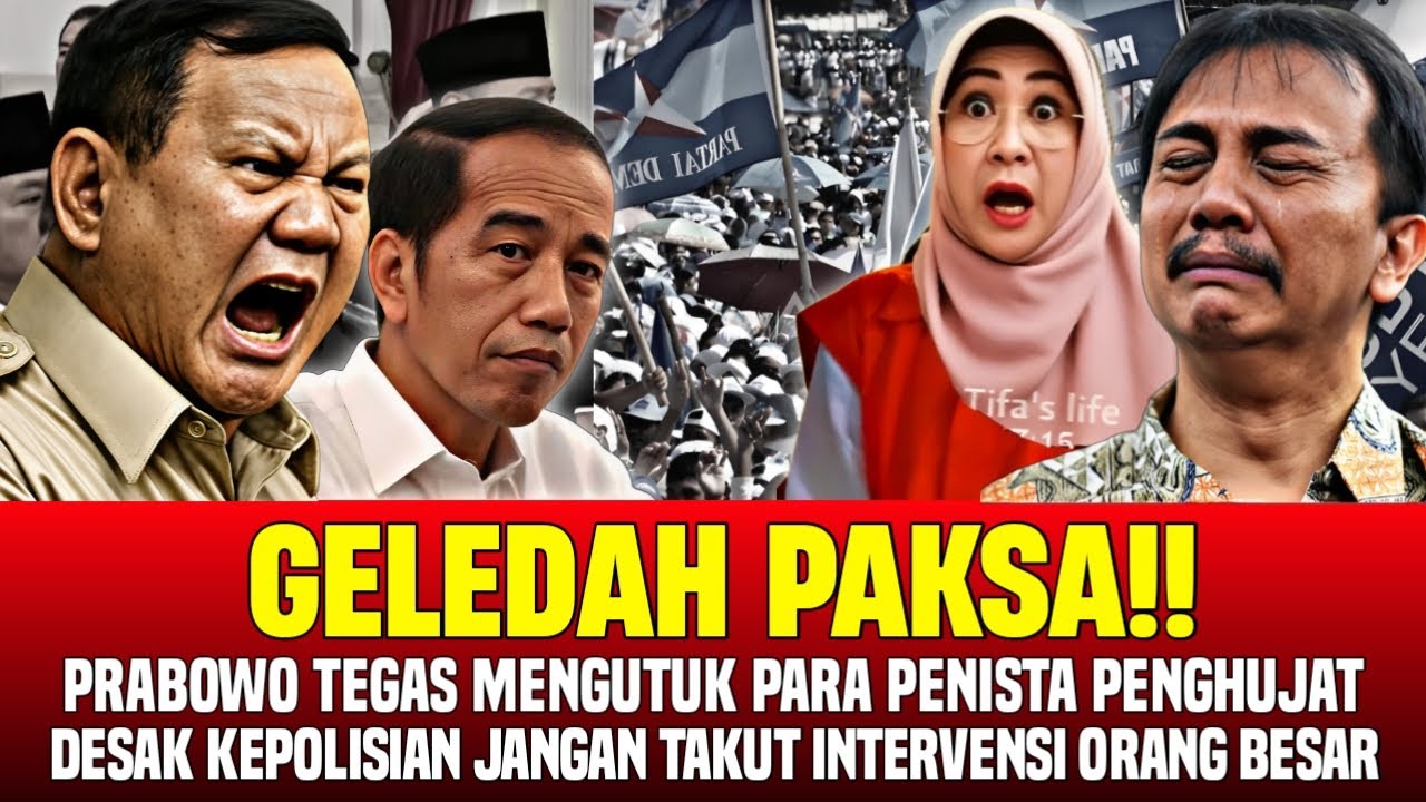 PRABOWO PANGGIL KAPOLRI UNTUK SEGERA SERET ROY SURYO CS YANG SELALU GANGGU INSTANSI PEMERINTAH