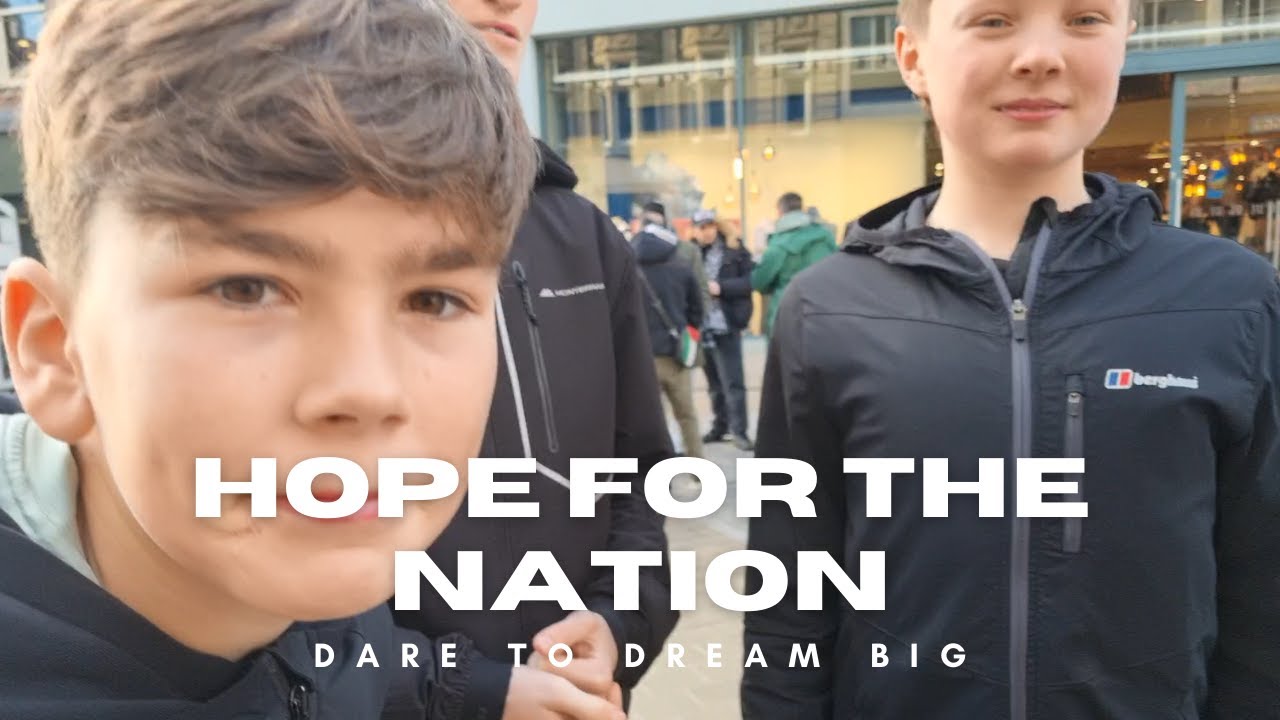 Hope for the nation, preaching in Leeds UK