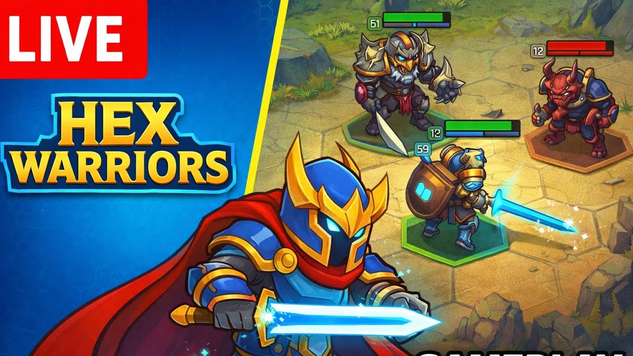 LIVE Hex Warriors Gameplay 🎮 Tactical Battles & Hero Action 