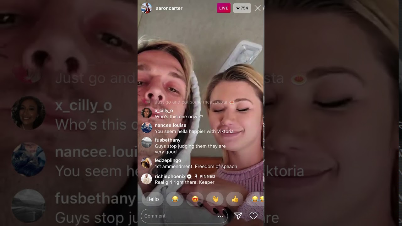 Aaron Carter-New GF is on her way out?..& the shame of having a “spicy chicken sandwich”?...