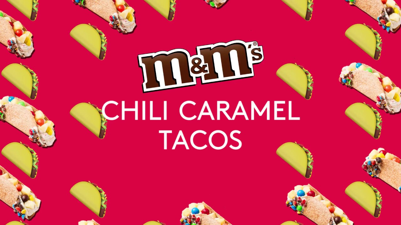 Chili M&M'S Caramel Tacos