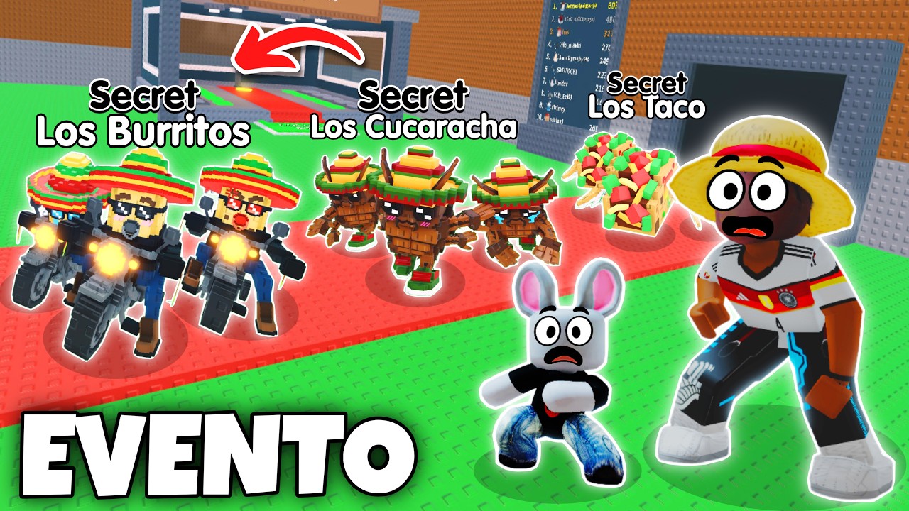 🌮 NOVAS LOS TACO BLOCK! LOS BURRITOS, LOS CUCARACHA e NOVOS BRAINROTS no ROUBE O BRAINROT!