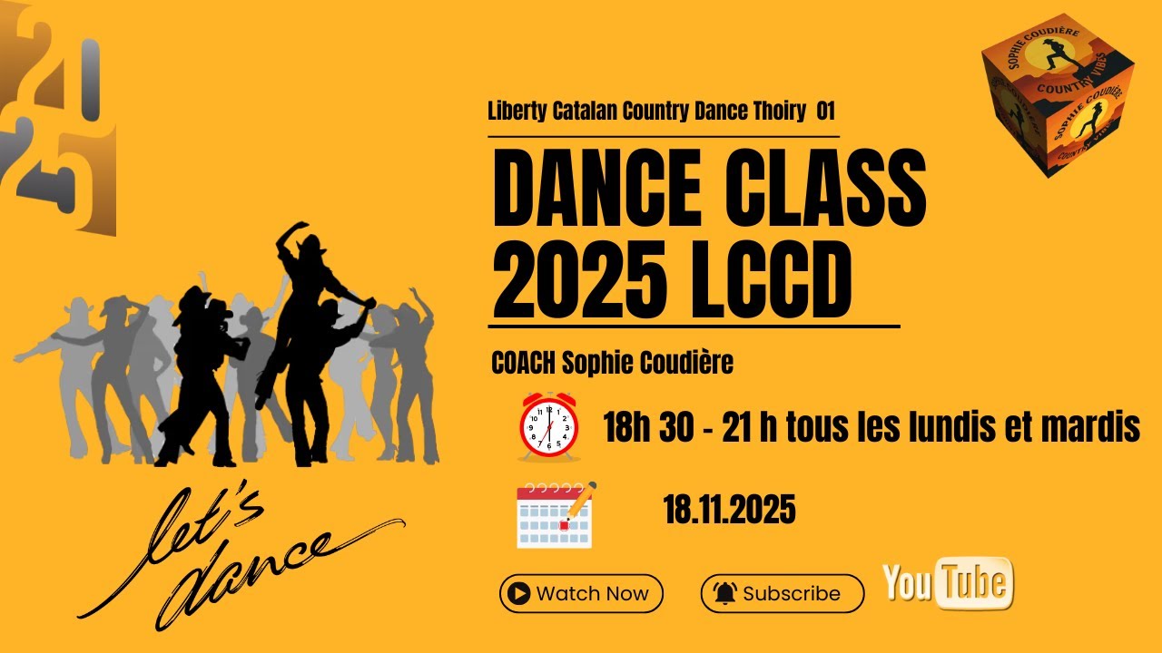 Dance class COURS DE DANSE COUNTRY CS LCCD 2025 Thoiry COURS du 18.11.2025