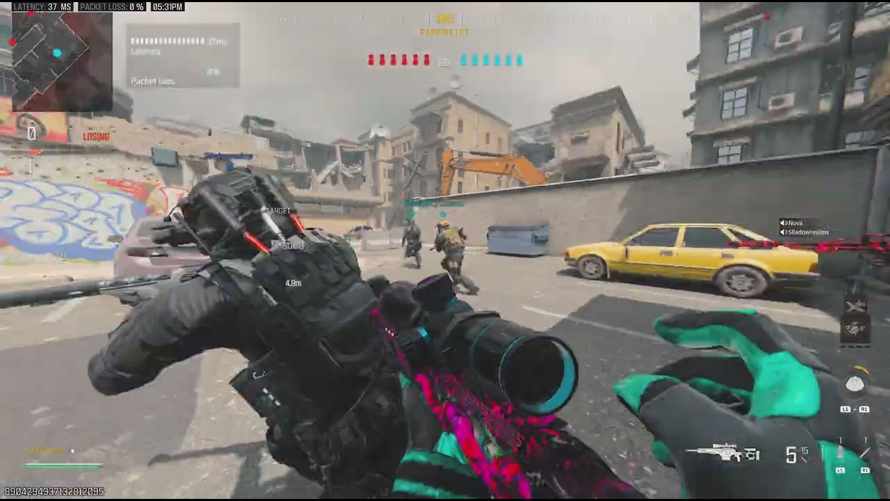 Friendly free for all then drop a 18 bomb in snd
