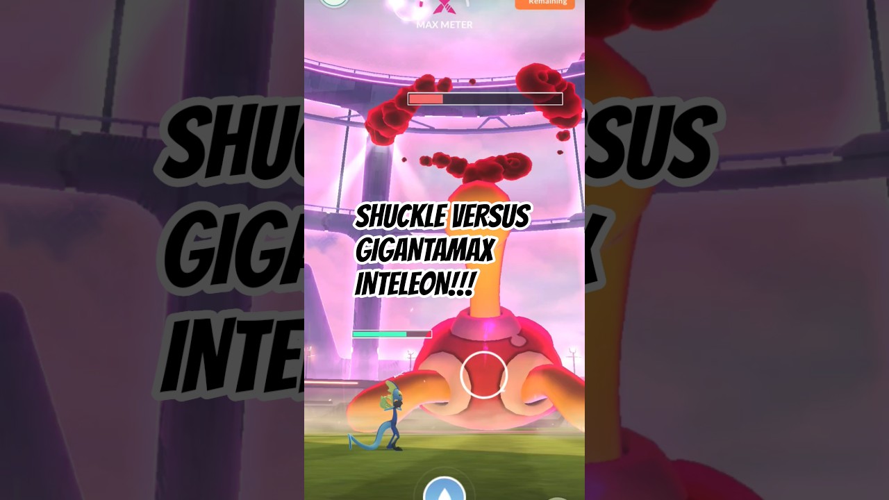 Just used Gigantamax Inteleon to defeat Shuckle! #maxraid #soloraids