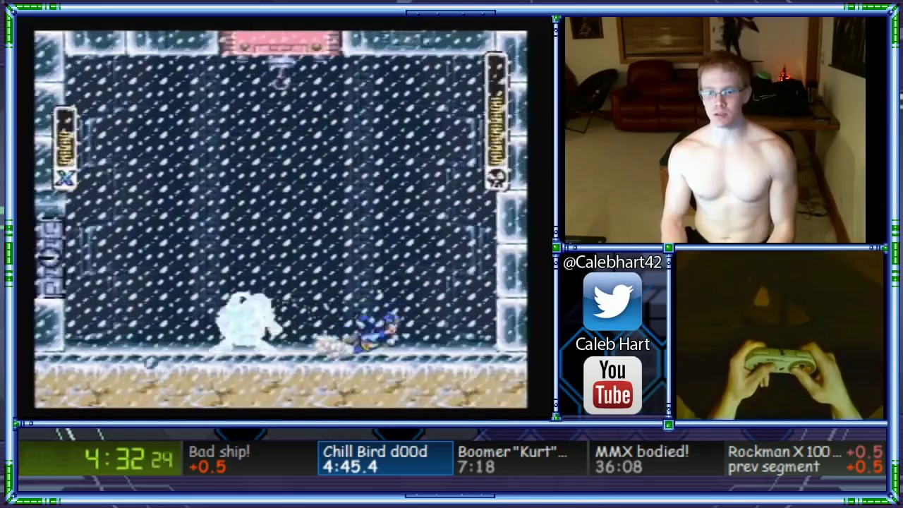 Speedrun RAGE: Calebhart42 Breaking Controller, Punching Himself In The Face
