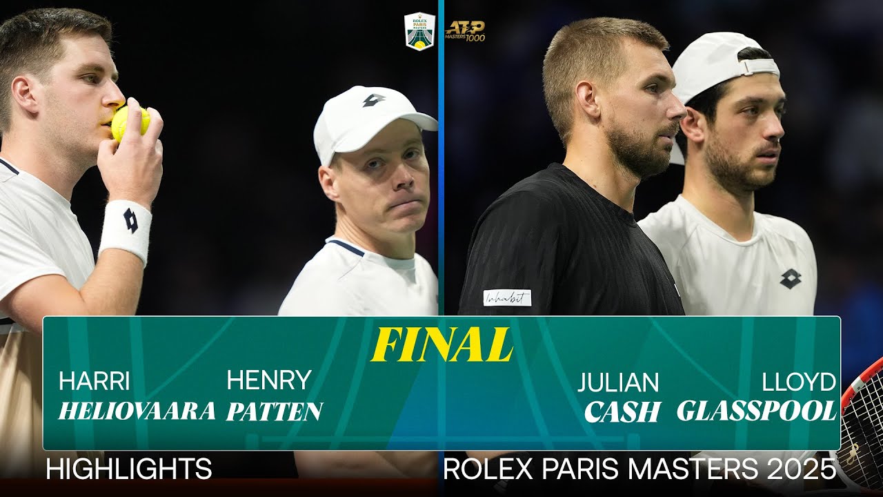 Главные моменты финала Heliovaara/Patten против Cash/Glasspool | Rolex Paris Masters
