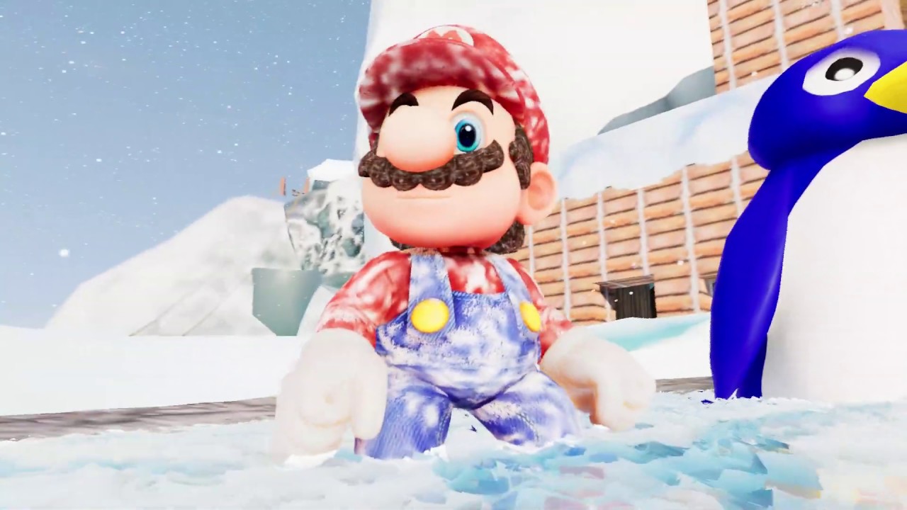 Super Mario 64 Cool Cool Mountain Unreal Engine 4 Remake!