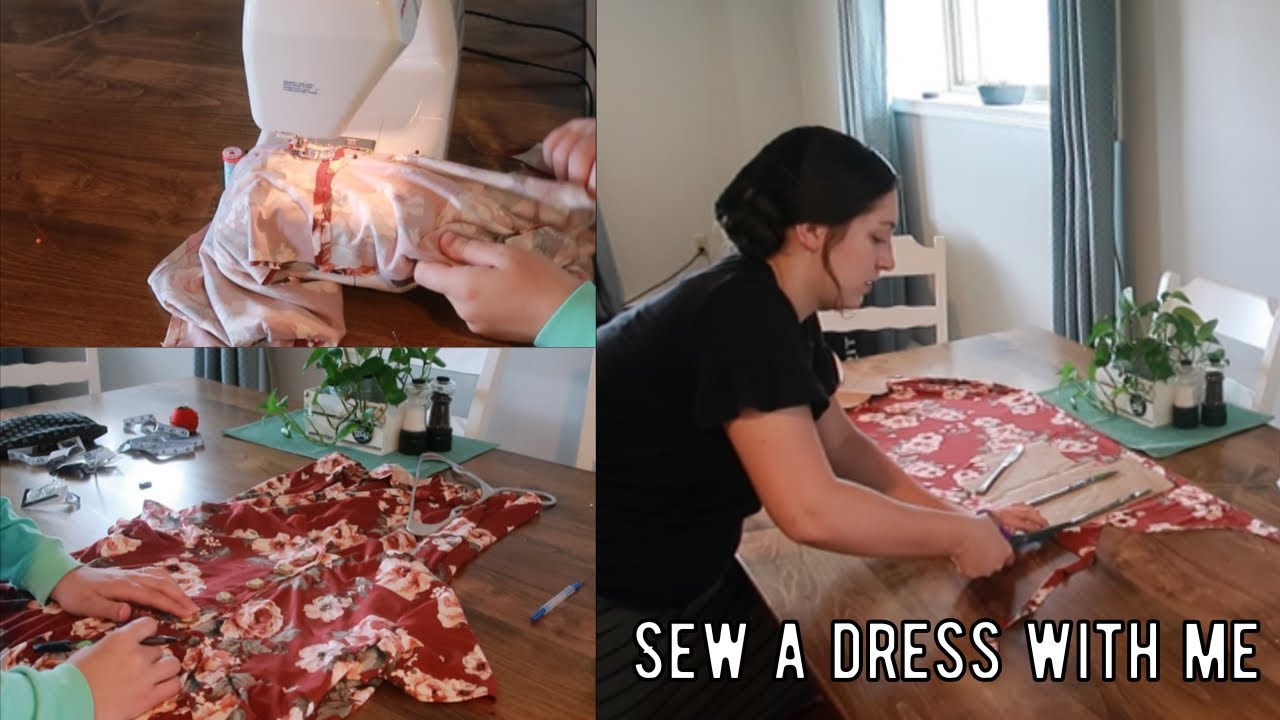 Sew A Maxi Dress with Me | How to Sew A Simple Dress | Sewing with a Mennonite Mom