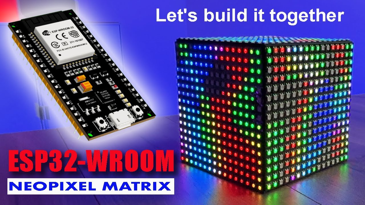BUILD the GIANT LED CUBE in the world by ESP32 matrix