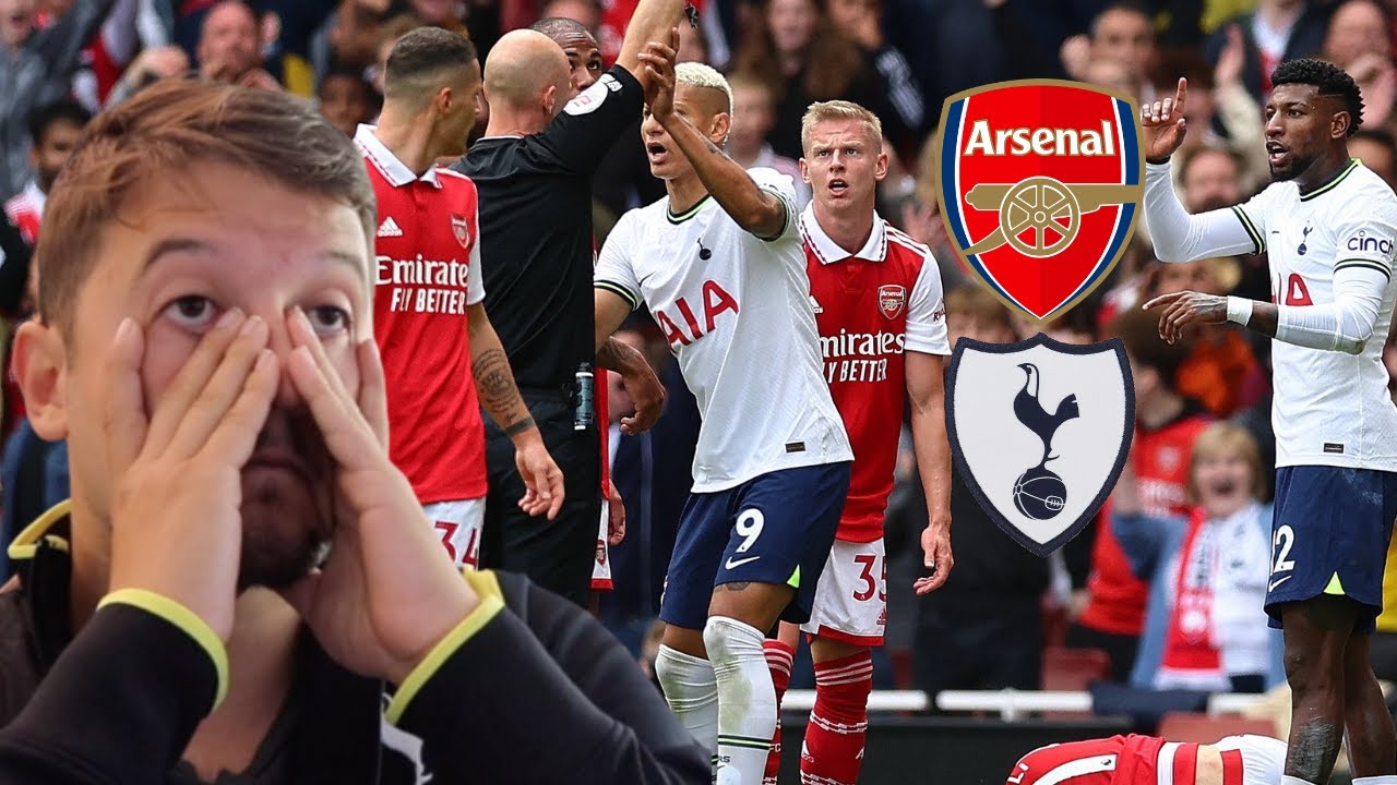 Emerson SENT OFF as Arsenal THRASH Tottenham in NORTH LONDON DERBY | Arsenal 3 vs Tottenham 1