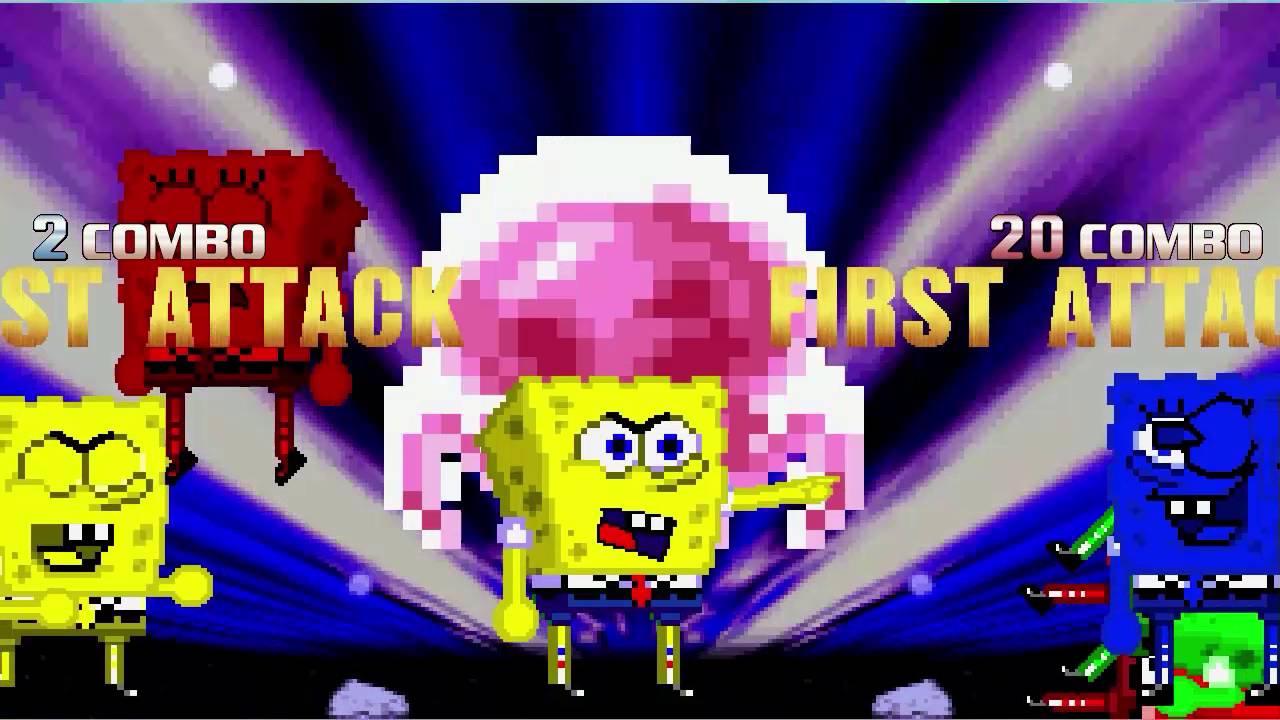 AN Mugen Request #469: Spongebob X4 VS Spongebob X4