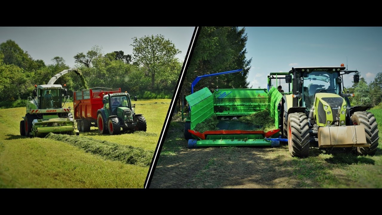 🇫🇷[Drone] Ensilage d'herbe 2018 - Grass silage - Claas Jaguar 900 - Boudineuse Budissa Bag - Fendt