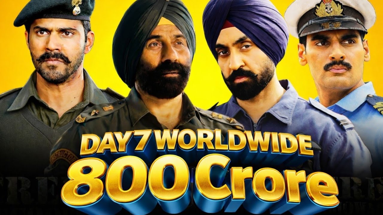 Border 2 Day 7 Worldwide Box Office Collection | Sunny Deol, Varun Dhawan, Diljit Dosanjh 💥