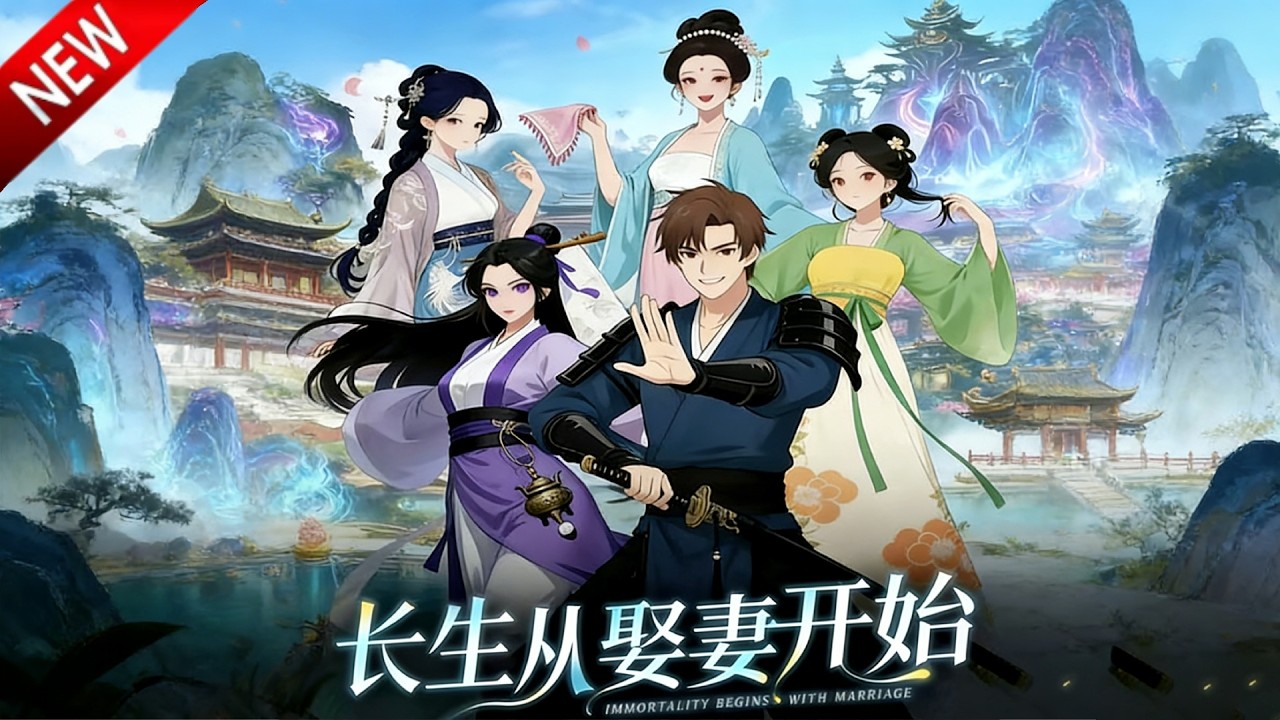 💥【新番上线】濒死穿越者沈平身中奇毒，幸得娶妻变强系统傍身，凭借系统天赋与过人智谋，收服多位红颜，屡破生死危机！《长生从娶妻开始》全集 Multi SUB #热血 #漫剧 #动漫魔女