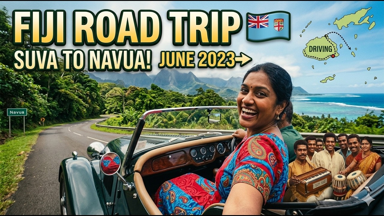 [4K][HD][SD]Fiji Road Trip 🇫🇯 Driving  SUVA  to Navua  on the Island of Viti Levu, Fiji June 2023
