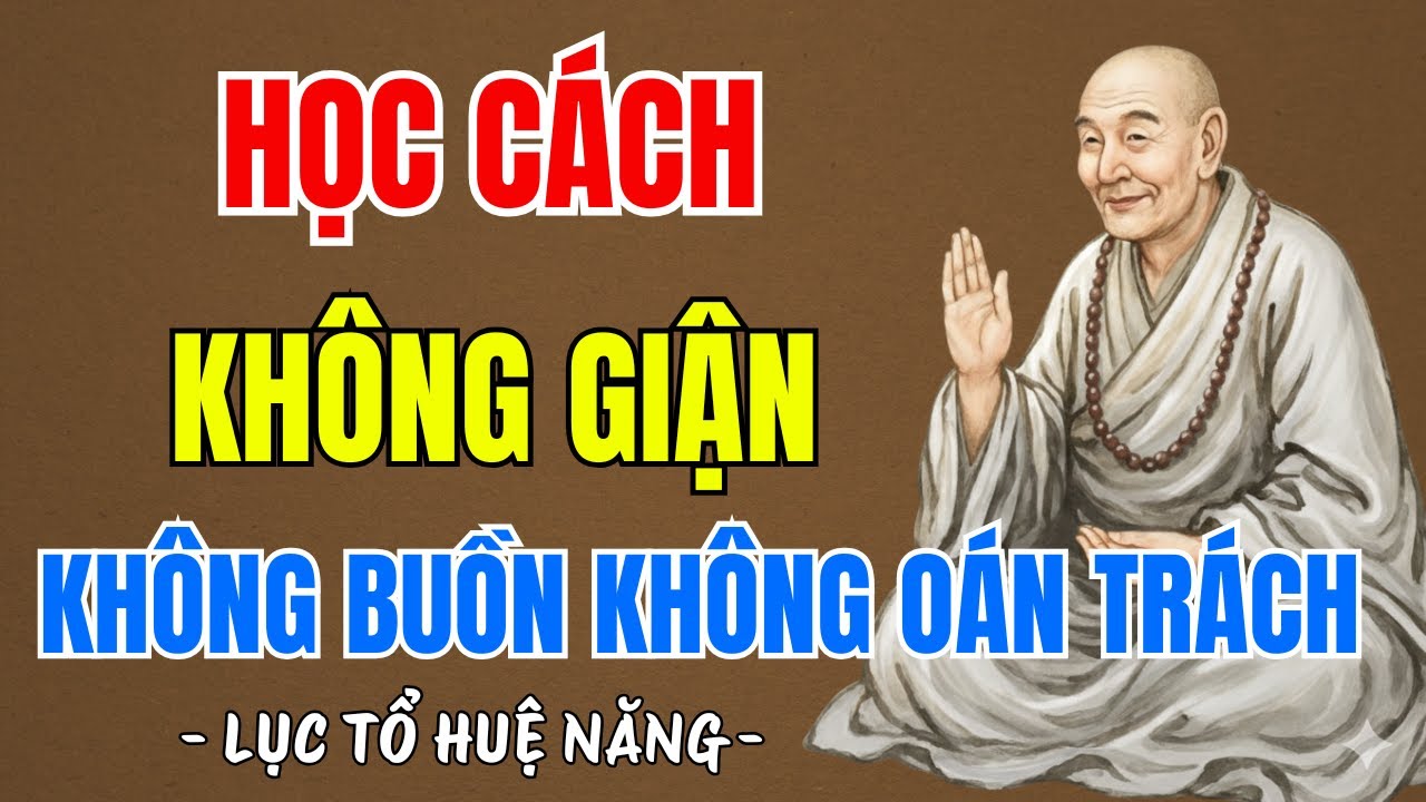 LỤC TỔ HUỆ NĂNG : Học cách sống không buồn, không giận, không oán trách, nên nghe 1 lần !