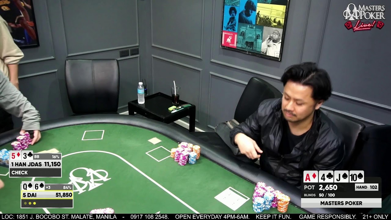 Masters Poker Live. 50/100. 2.13.25