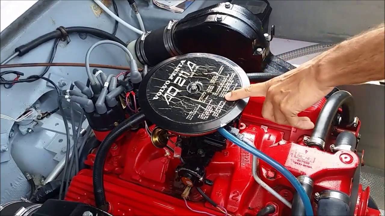 Volvo Penta AQ211A electric choke operation