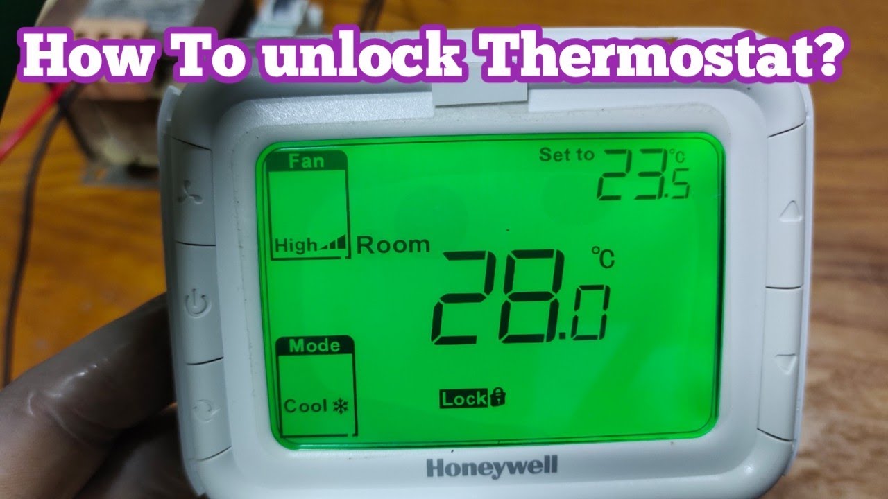 Разблокировка клавиатуры термостата Honeywell | Блокировка и разблокировка термостата | Как разбл...