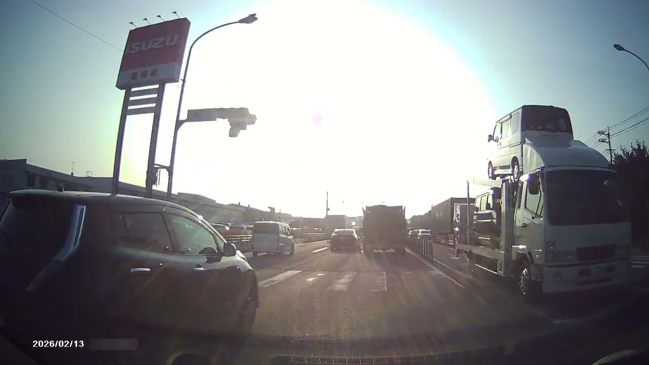 ドラレコ映像・国道3号下り ～ 福津→香椎