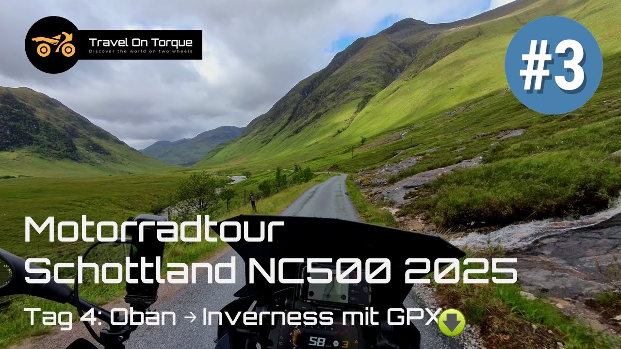Motorradtour Schottland NC500 2025 | Tag 4: Oban → Inverness (Teil 3/9)