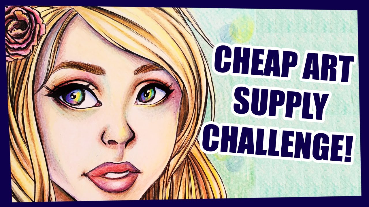 CHEAP ART SUPPLY CHALLENGE!