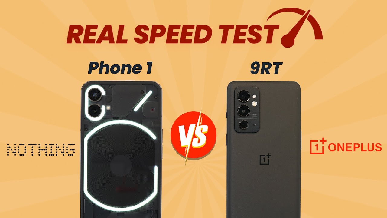 Nothing Phone 1 Vs OnePlus 9RT Speed Test Comparison - Is Phone 1 better than 9RT? 😳