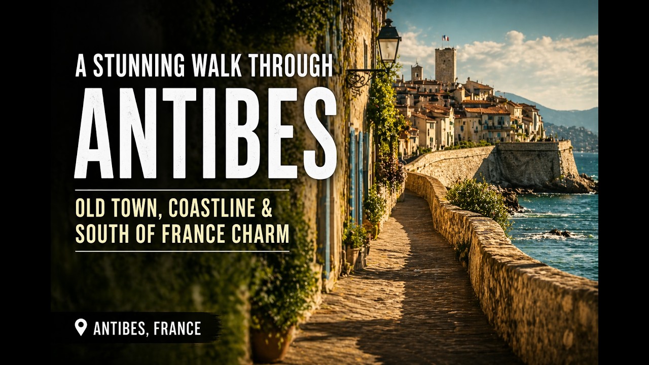 Antibes Walking Tour 2025 | French Riviera Travel Guide 4K