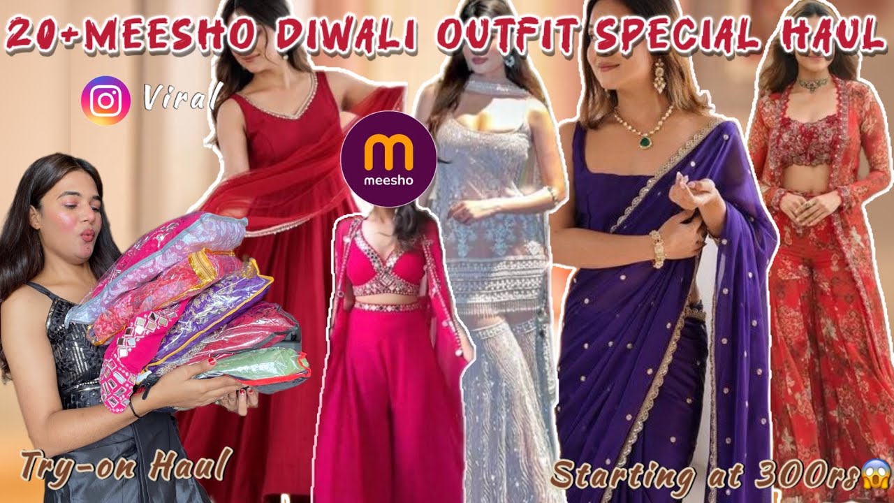 *Huge* MEESHO WEDDING DESIGNOR OUTFIT HAUL😱|| under-1000rs😍🛍️➕Try on haul😍|| somyarajpoot
