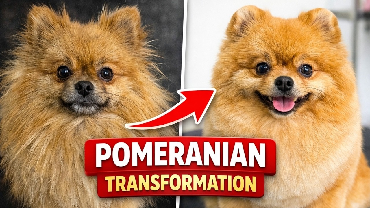 Pomeranian Transformation | From Fluffy Mess to Perfect Teddy Bear