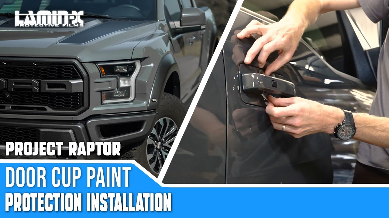 How to prevent scratches and scuff marks with a Lamin-x Door Cup Handle Guard kit.