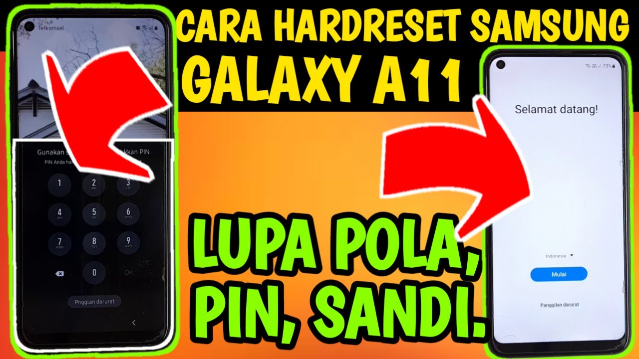 CARA HARDRESET SAMSUNG A11 LUPA KUNCI‼️ CARA INI BISA UNTUK SEMUA HP SAMSUNG