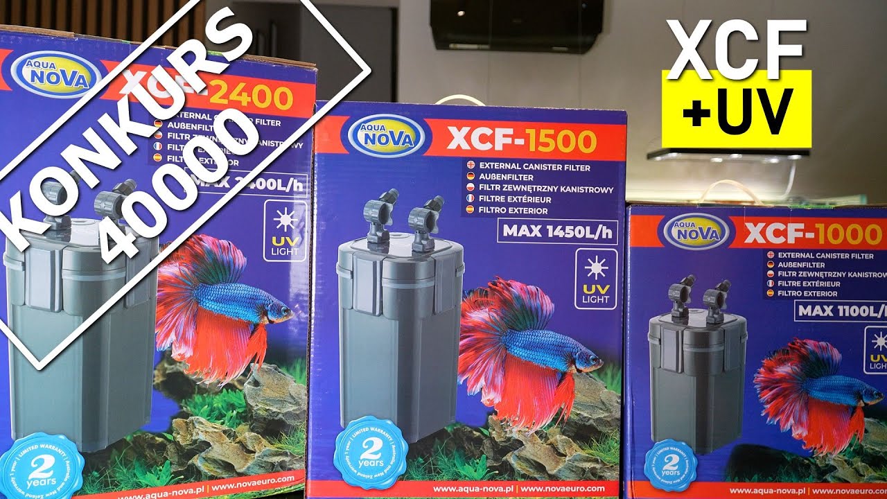 Aqua Nova XCF 1000 1500 2400 - Filtry zewnętrzne kubełkowe