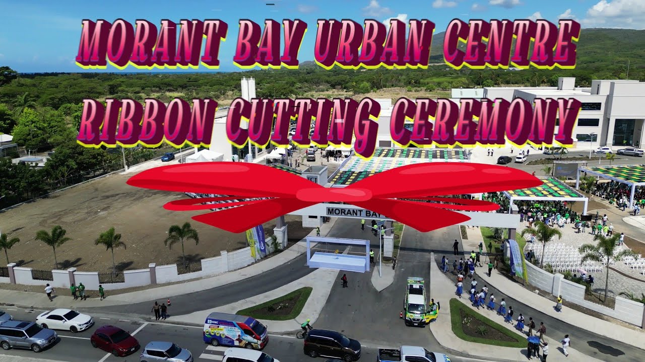 ЦЕРЕМОНИЯ ПЕРЕРЕЗАНИЯ ЛЕНТОЧКИ В ГОРОДСКОМ ЦЕНТРЕ МОРАНТ-БЕЙ. 15 мая 2025 г. Сент-Томас, Ямайка