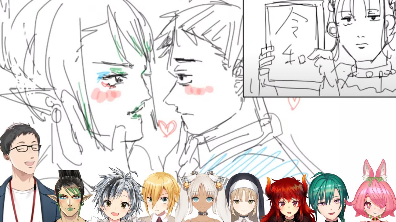 元にじさんじSEEDs１のやりたい放題のお絵描き伝言ゲームまとめ【にじさんじ/切り抜き/社築/花畑チャイカ/お絵描き伝言ゲーム/Gartic PHONE】