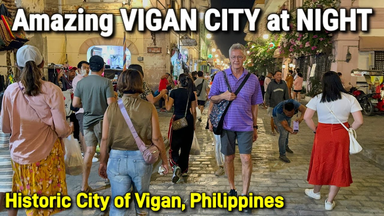 Amazing VIGAN CITY at NIGHT | Food Tour + Night Walk at Calle Crisologo & More | Philippines 2024