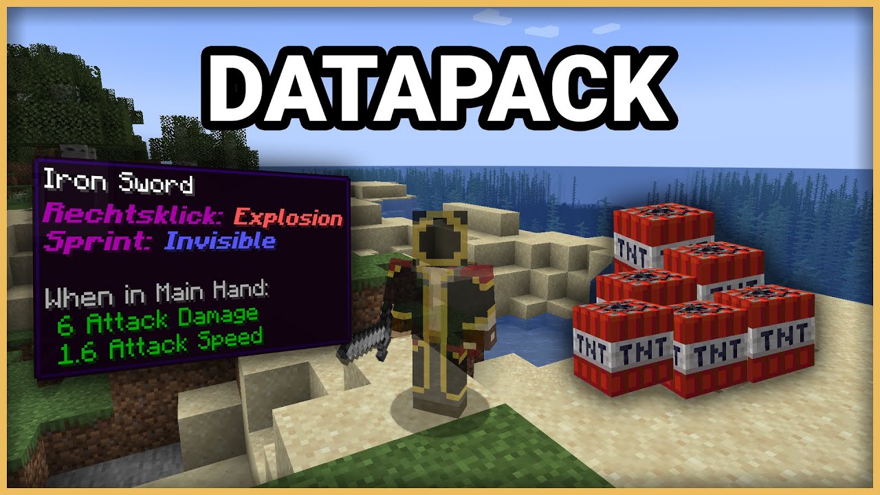 Datapack: Tools mit Effekten per Rechtsklick und Sprint [Tutorial] [Deutsch] [German]