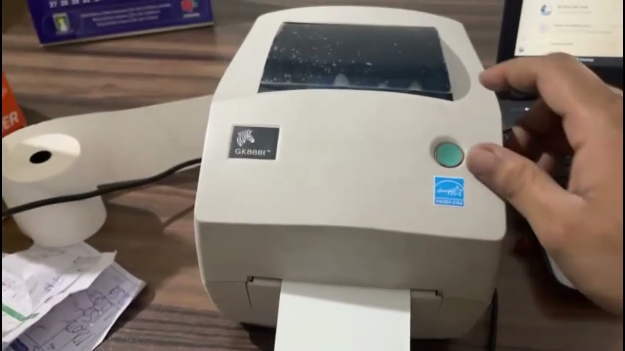 how to test print zebra printer gk888t